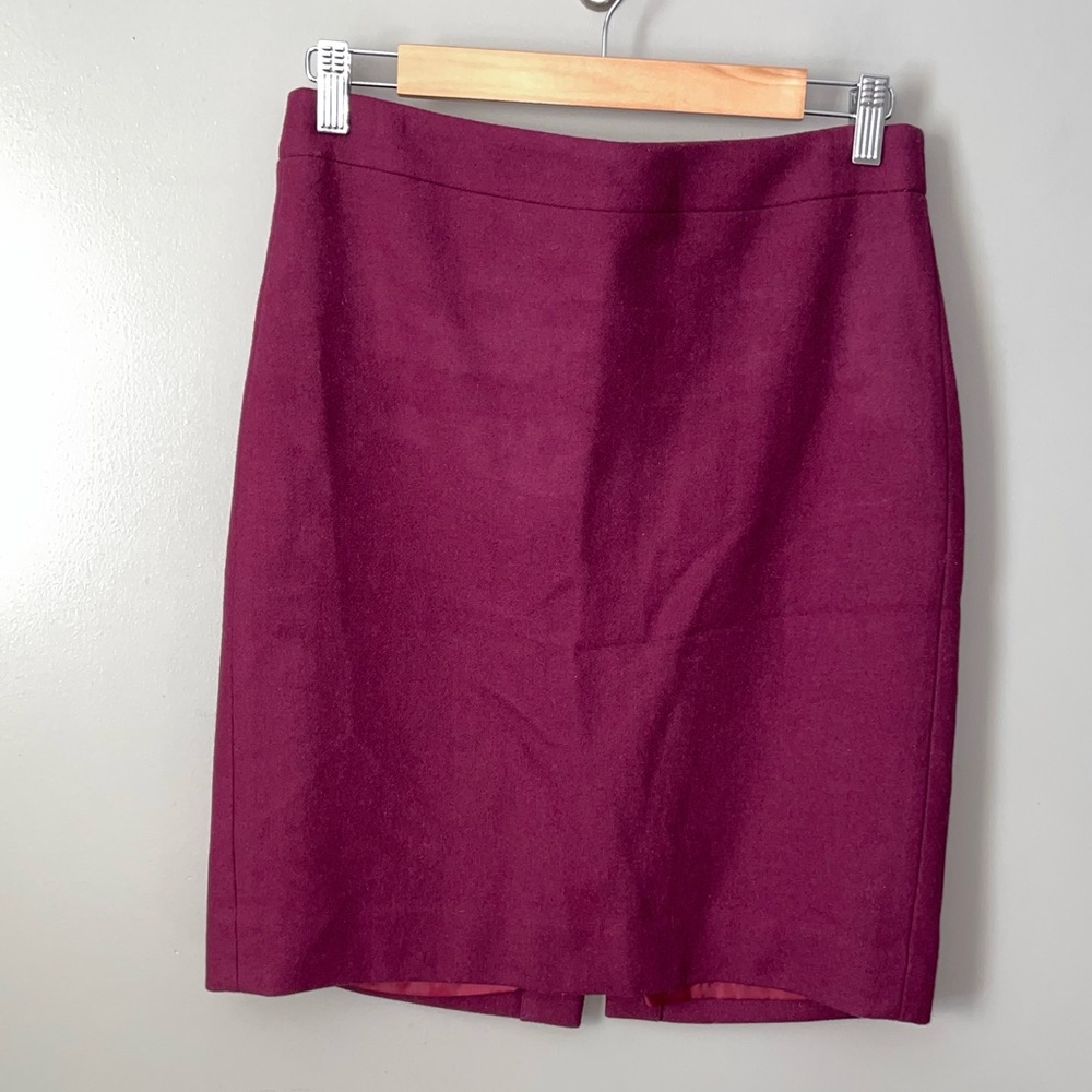 J.crew wool pencil skirt